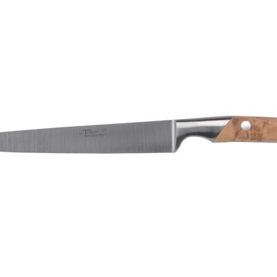 Couteau tranchelard 20cm, Le Thiers Cuisine, bois de cade