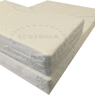 Matelas évolutif 90 x 140 x 15 cm « tissu ice touch »
+ extension 90 x 50 x 15 cm