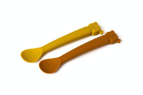 Lili the Bear Spoon Set Cinnamon/Mustard