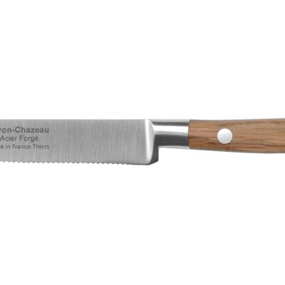 Couteau à tomate 13cm Tradichef, bois de chêne