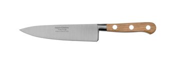 Couteau de cuisine 15cm Tradichef, bois de chêne 1