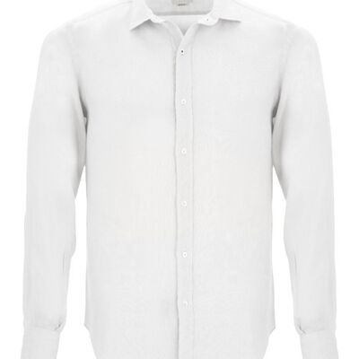 Formentera camisa lino blanco