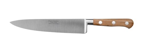 Couteau de cuisine 20cm Tradichef, bois de chêne
