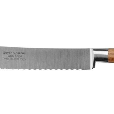 Couteau à pain 23cm Tradichef, bois de chêne