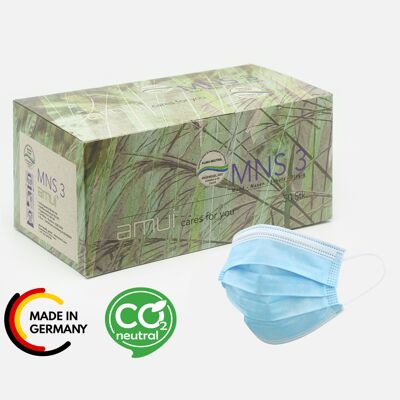 Mund-Nasen-Schutz klimaneutral in Graspapierverpackung