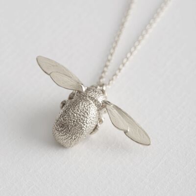 Bumblebee Necklace - Silver