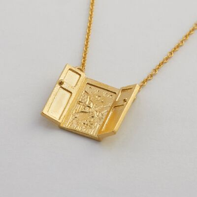 Secret Doorway Necklace - Gold plate