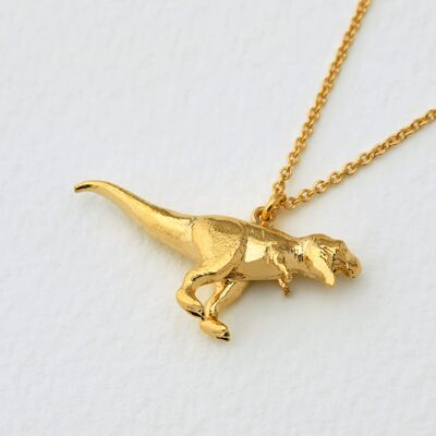 Tyrannosaurus Rex Necklace - Gold plate