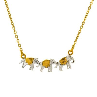 Marching Elephants Necklace