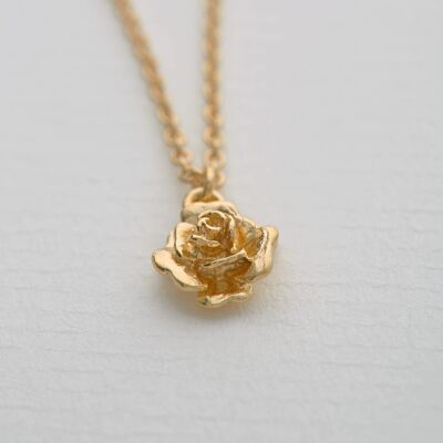 Rosa Damasca Necklace - Gold plate