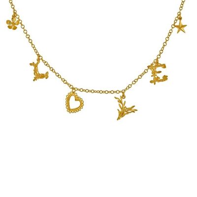 L O V E Mixed Charm Necklace