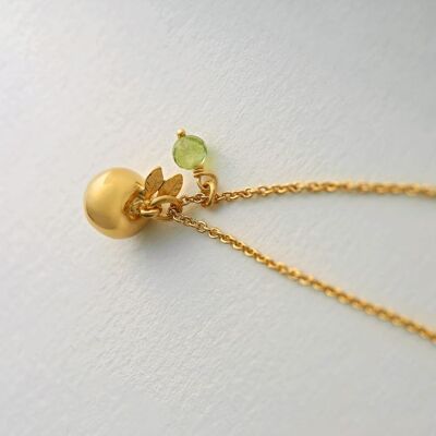 Apple & Peridot Necklace