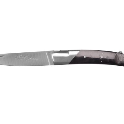 Couteau de poche Le Thiers Pirou, 12cm, tire-bouchon, Croûte de buffle
