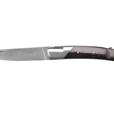 Coltello tascabile Le Thiers Pirou, 12cm, cavatappi, crosta di bufalo