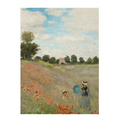 Softcover-Kunstskizzenbuch, Monet, Mohnfeld