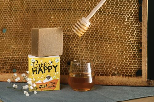 BEE HAPPY 100gr - Miel et cire d'abeille