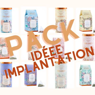 Pack idea of implementation Bulk Herbal Teas + Organic Teabags
