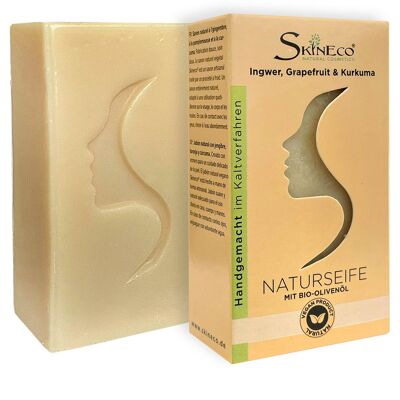 Savon naturel gingembre, pamplemousse & curcuma