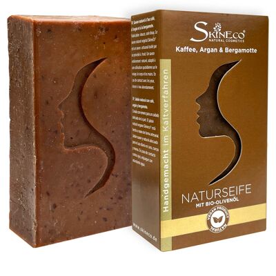 Natural soap bergamot, argan & coffee