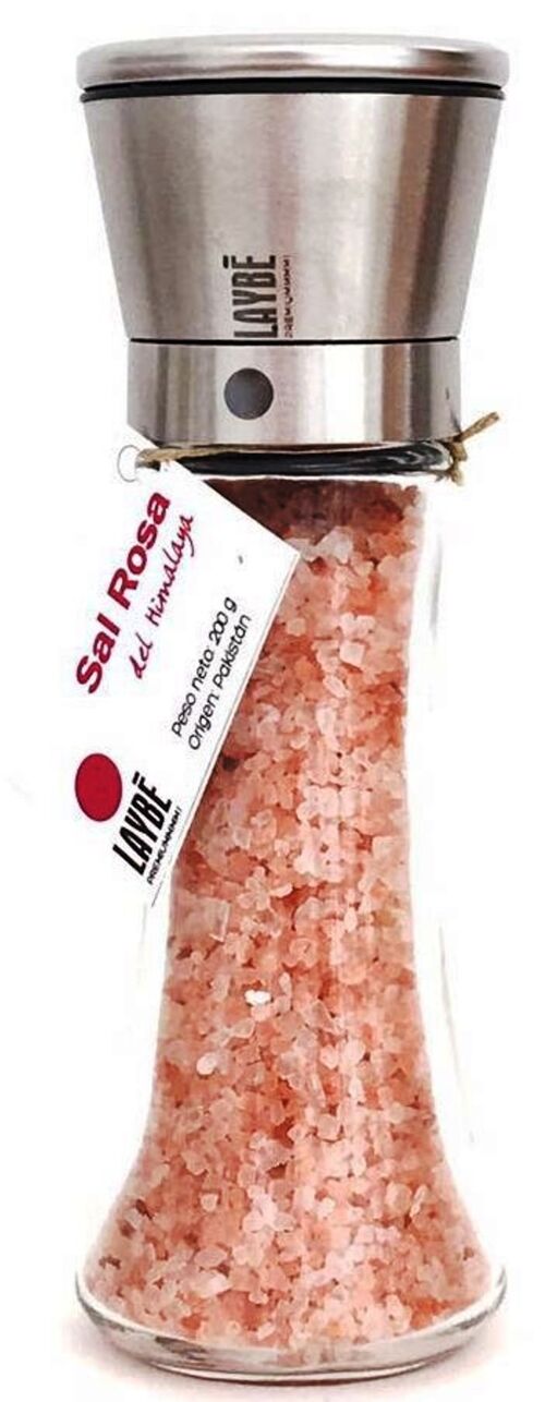 Molinillo cristal- Sal Rosa del Himalaya  200 g