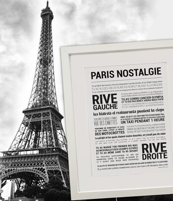 Affiche "Paris nostalgie" 2