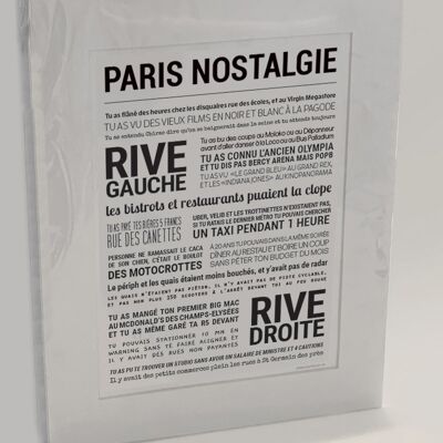Poster "Nostalgia di Parigi"