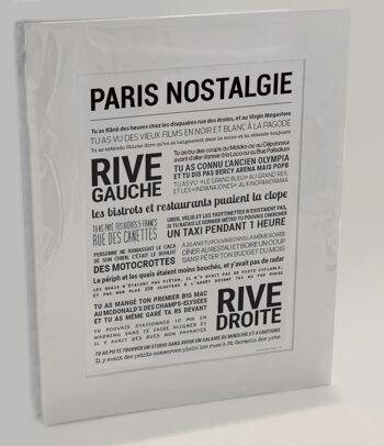 Affiche "Paris nostalgie" 1
