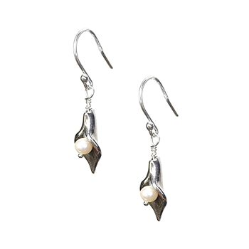 Boucles d'oreilles Argent Arum Lily - petit 2