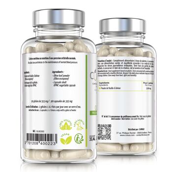 Feuilles d'Olivier * Conua® | PRESSION ARTERIELLE** | ANTIOXYDANT | Sans Additifs | 90 Gélules | VEGAN 4