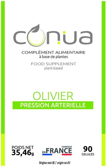 Feuilles d'Olivier * Conua® | PRESSION ARTERIELLE** | ANTIOXYDANT | Sans Additifs | 90 Gélules | VEGAN 6