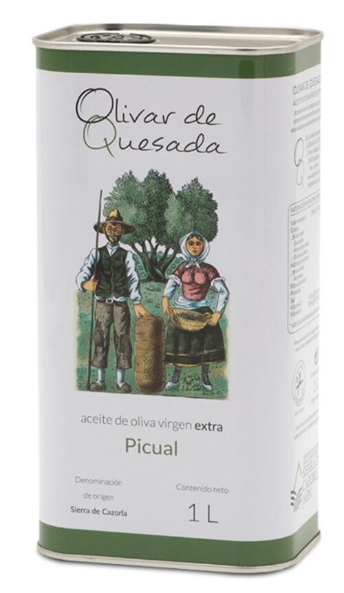EXTRA VIRGIN OLIVE OIL PREMIUM PICUAL 1 LT CAN