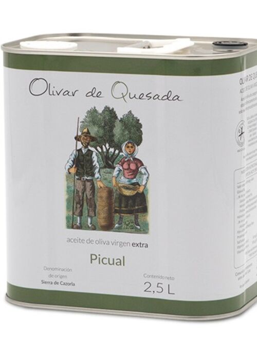 EXTRA VIRGIN OLIVE OIL PREMIUM PICUAL 2.5 LT CAN