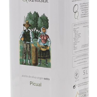 EXTRA VIRGIN OLIVE OIL PREMIUM PICUAL 5 LT CAN