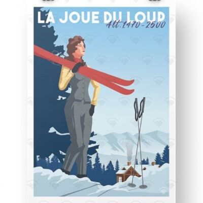 Hautes Alpes - La joue du loup retro