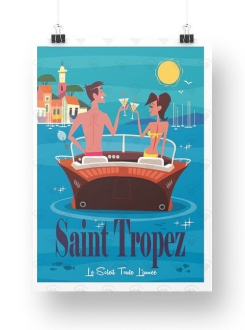 Saint Tropez - couple bateau