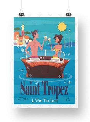 Saint Tropez - couple bateau