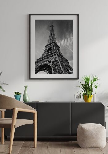 Affiche photographie noir et blanc Tour Eiffel - 21 x 30 cm 5