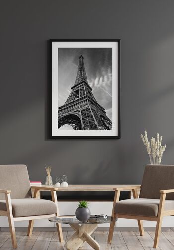Affiche photographie noir et blanc Tour Eiffel - 21 x 30 cm 6