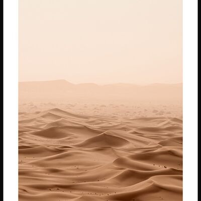 Photography poster beige sand dune - 21 x 30 cm