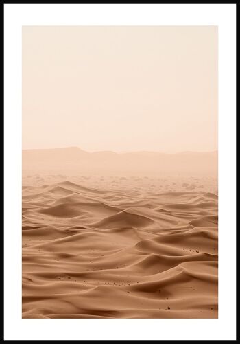 Affiche photographie dune de sable beige - 30 x 40 cm 1