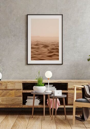 Affiche photographie dune de sable beige - 30 x 40 cm 2