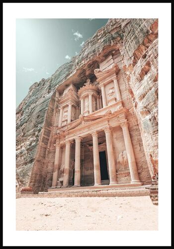 Affiche de photographie des ruines de Petra - 50 x 70 cm 1