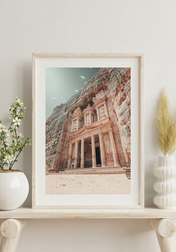 Affiche de photographie des ruines de Petra - 50 x 70 cm 2