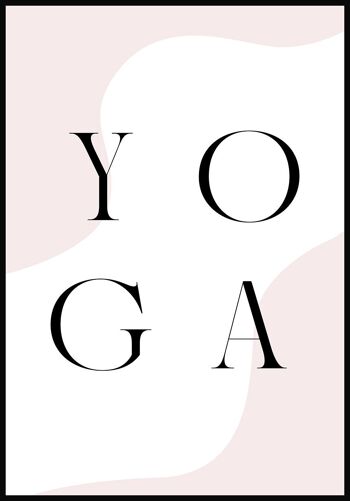 Affiche Lettrage Yoga' - 30 x 40 cm 1