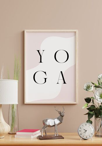 Affiche Lettrage Yoga' - 30 x 40 cm 2