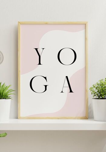 Affiche Lettrage Yoga' - 30 x 40 cm 3