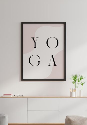 Affiche Lettrage Yoga' - 30 x 40 cm 4