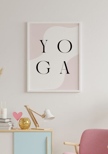 Affiche Lettrage Yoga' - 30 x 40 cm 5