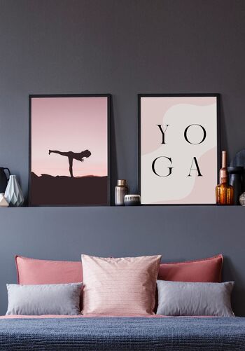 Affiche Lettrage Yoga' - 30 x 40 cm 6