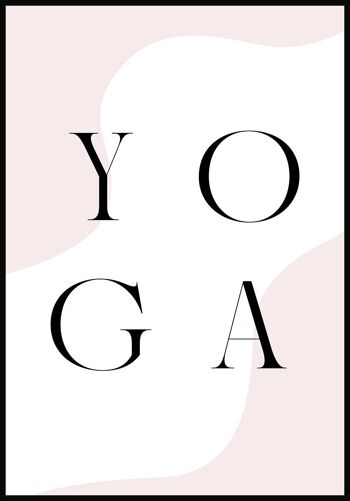 Affiche Lettrage Yoga' - 40 x 50 cm 1